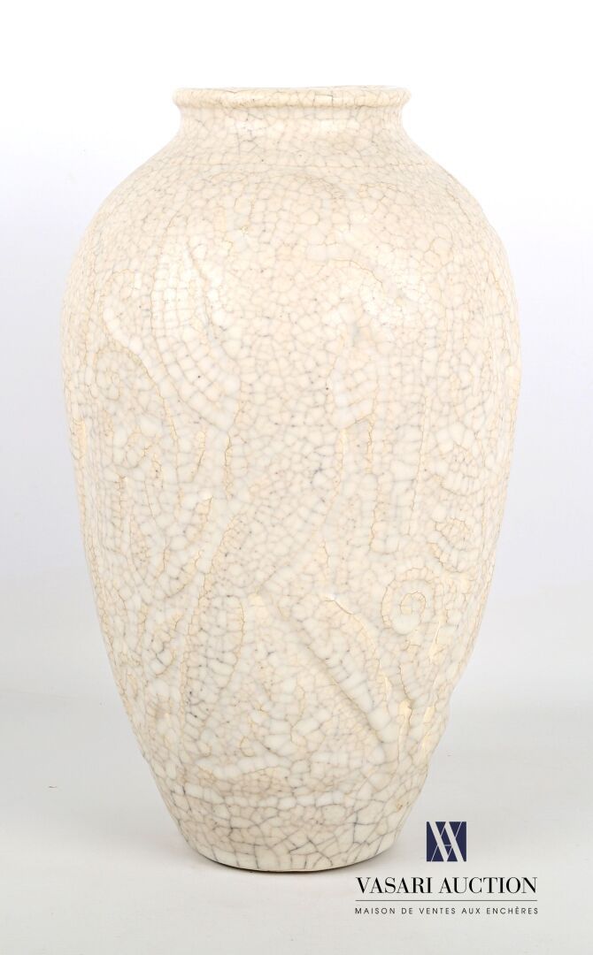 Null BUTHAUD René (1886-1986)
Circa 1925
Important vase en céramique à émail bla&hellip;
