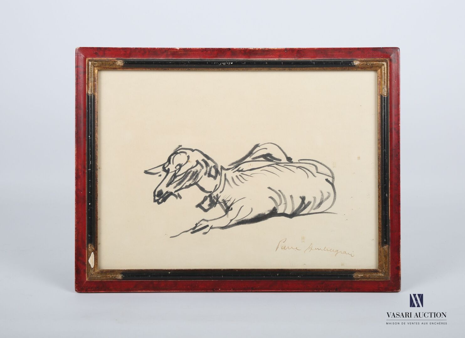 Null AMBROGIANI Pierre (1907-1985)
山羊 
纸上水墨
右下方有签名
22 x 31 cm
