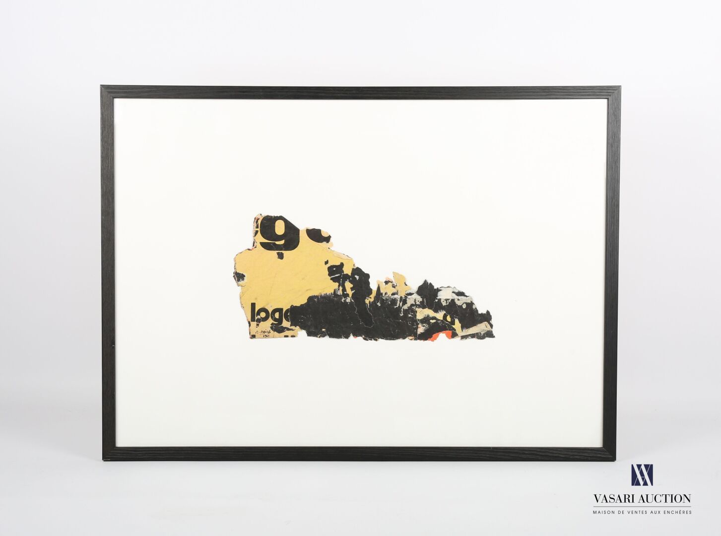 Null HAINS Raymond (1926-2005)
Untitled (Log) 
Torn poster 
Signed and dated 196&hellip;