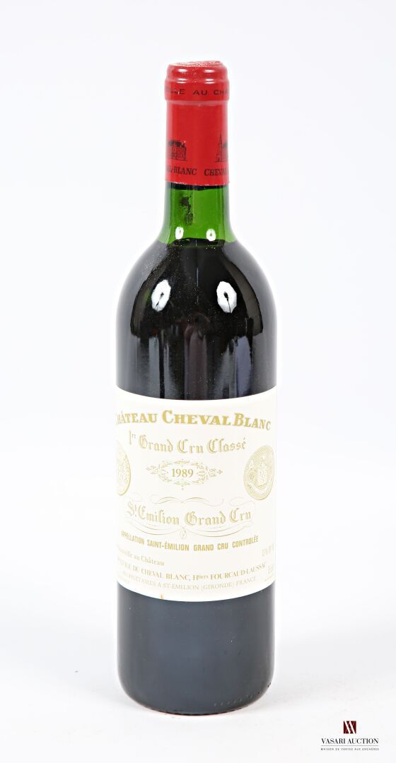 Null 1 bouteille	Château CHEVAL BLANC	St Emilion 1er GCC	1989
	Et. À peine taché&hellip;
