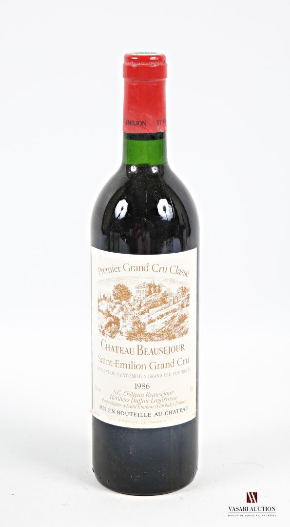Null 1 bouteille	Château BEAUSÉJOUR	St Emilion 1er GCC	1986
	Et. Un peu tachée. &hellip;