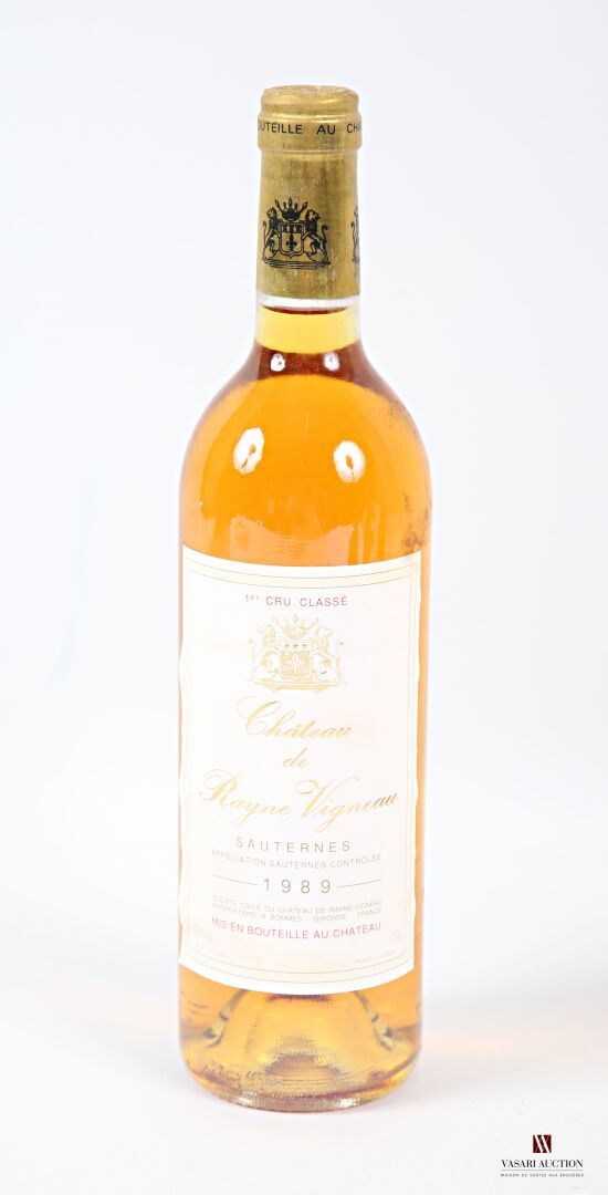 Null 1 bouteille	Château de RAYNE VIGNEAU	Sauternes 1er GCC	1989
	Et. Un peu tac&hellip;