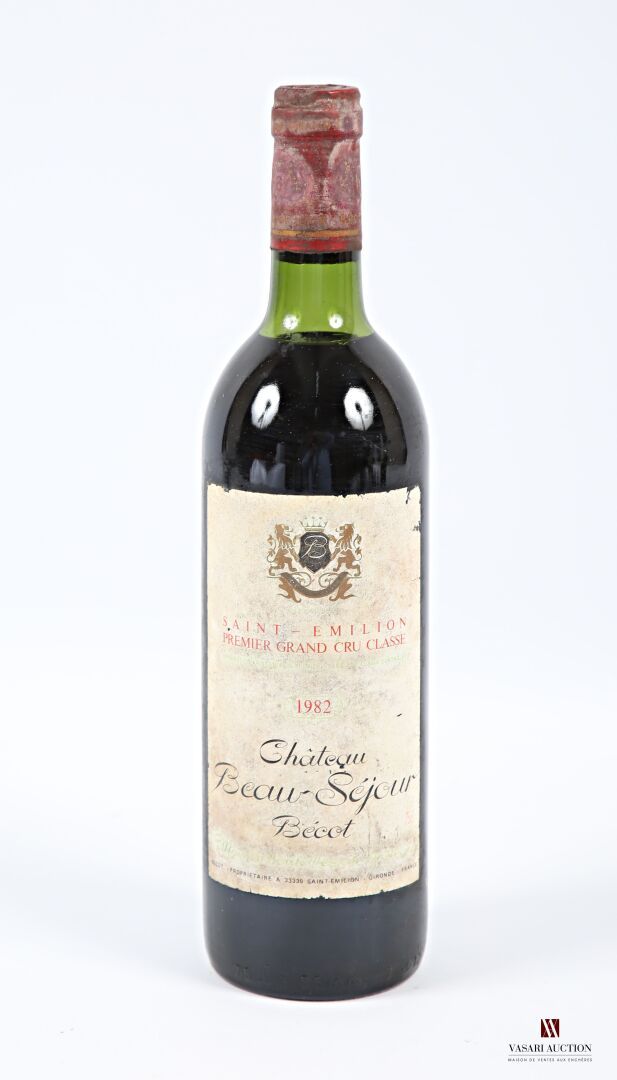 Null 1 bouteille	Château BEAU-SÉJOUR BÉCOT	St Emilion 1er GCC	1982
	Et. Tachée e&hellip;
