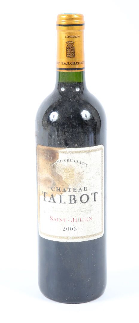 Null 1 bouteille	Château TALBOT	St Julien GCC	2006
	Et. Tachée. N : mi/bas goulo&hellip;