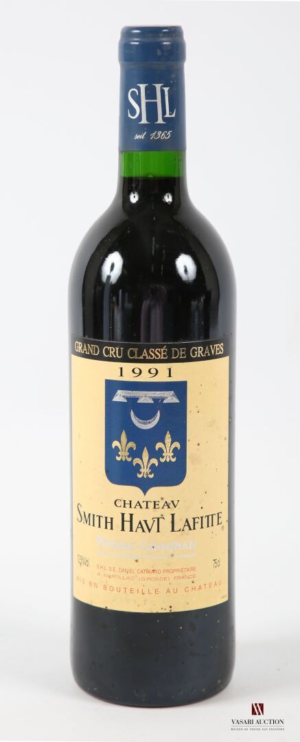 Null 1 bouteille	Château SMITH HAUT LAFITTE	Graves GCC	1991
	Et. Tachée. N : mi &hellip;