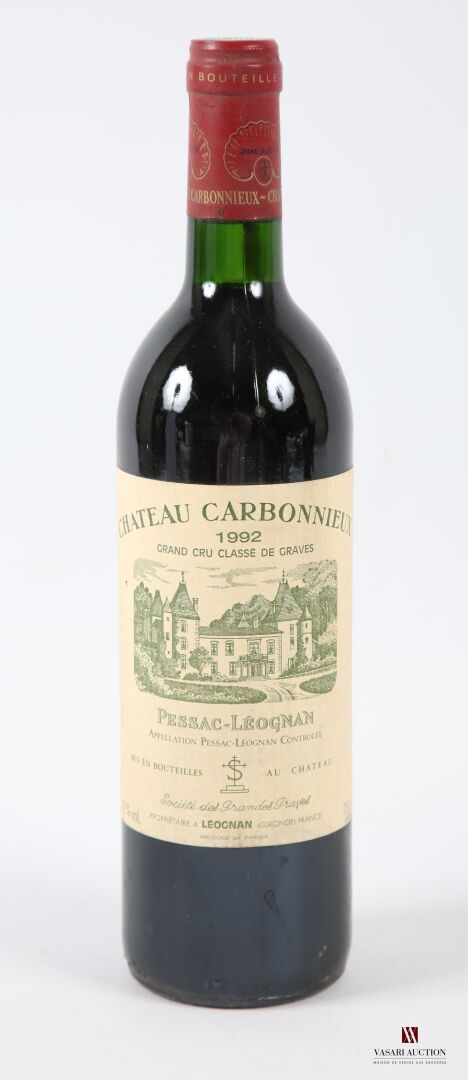 Null 1 bouteille	Château CARBONNIEUX	Graves GCC	1992
	Et. Un peu tachée. N : bas&hellip;