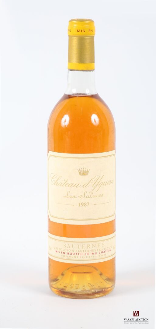 Null 1 bottle Château d'YQUEM 1er Cru Sup Sauternes 1987
	Et. Excellent. N: low &hellip;