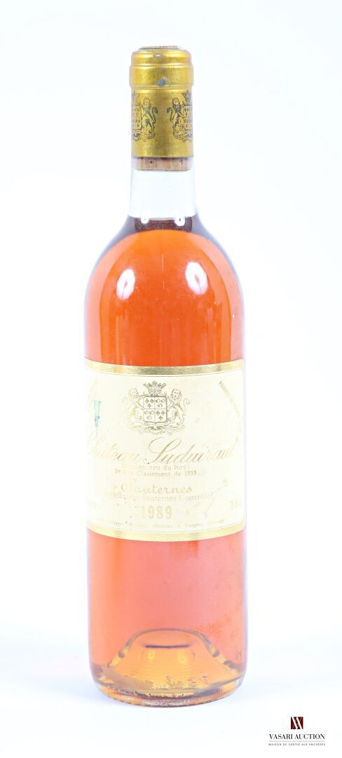 Null 1 bouteille	Château SUDUIRAUT	Sauternes 1er GCC	1989
	Et. Tachée. N : bas g&hellip;