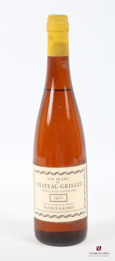 Null 1 bouteille	Château GRILLET		1972
	Et. Un peu tachée. N : 4,5 cm.