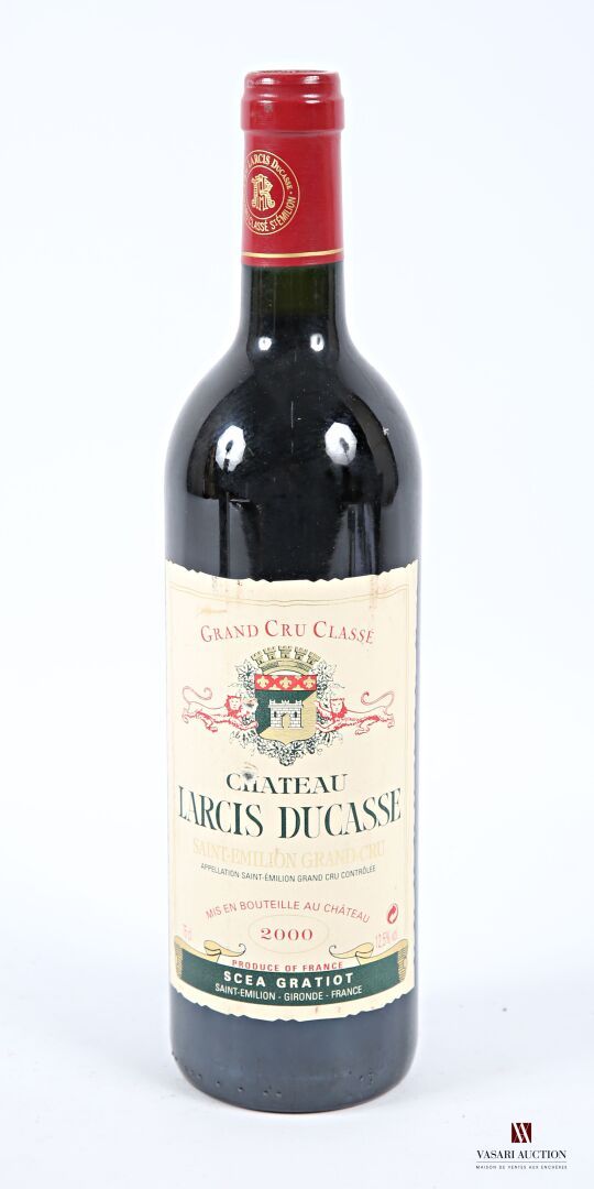 Null 1 bouteille	Château LARCIS DUCASSE	St Emilion GCC	2000
	Et. Un peu tachée (&hellip;