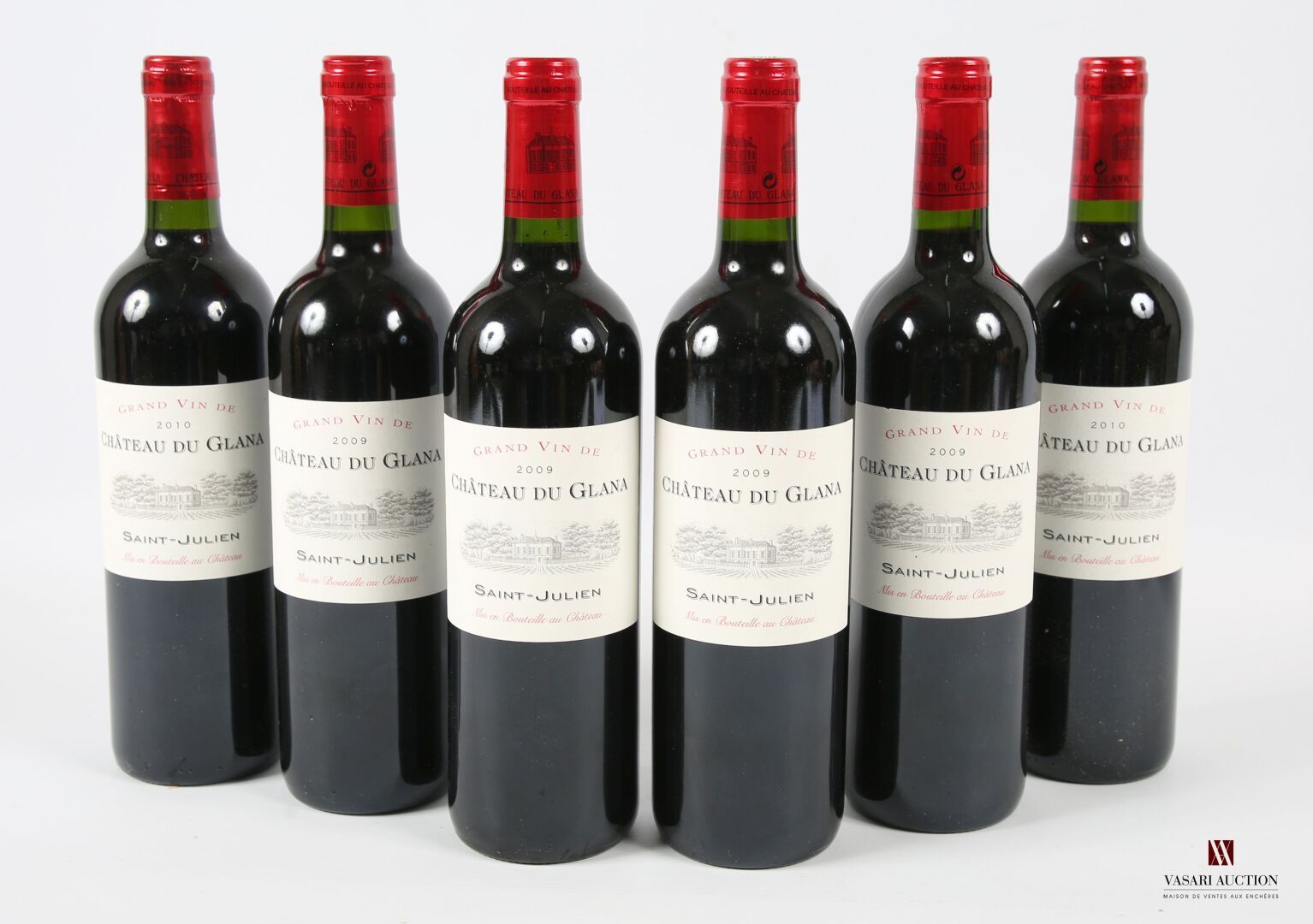 Null 6 瓶 Château du GLANA St Julien 2010 年葡萄酒
	2010年2瓶，2009年4瓶。
	无可挑剔的品质和档次。