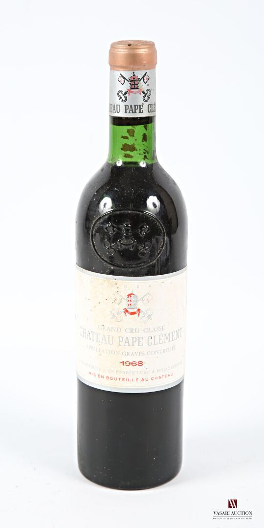 Null 1 瓶 Château PAPE CLÉMENT Graves GCC 1968
	已染色。N：下颈部/上肩部。