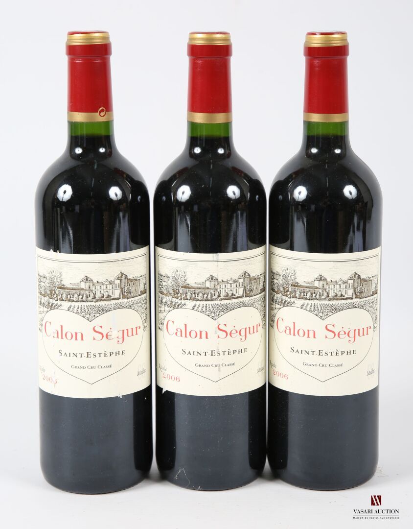 Null 3 bouteilles	Château CALON SÉGUR	St Estèphe GCC	2006
	Et. Un peu griffées (&hellip;