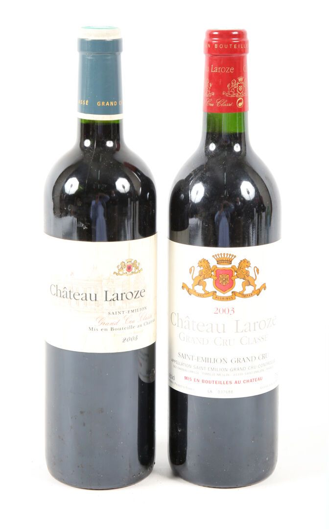 Null 2 bouteilles	Château LAROZE	St Emilion GCC	
	1 blle de 2005, 1 blle de 2003&hellip;
