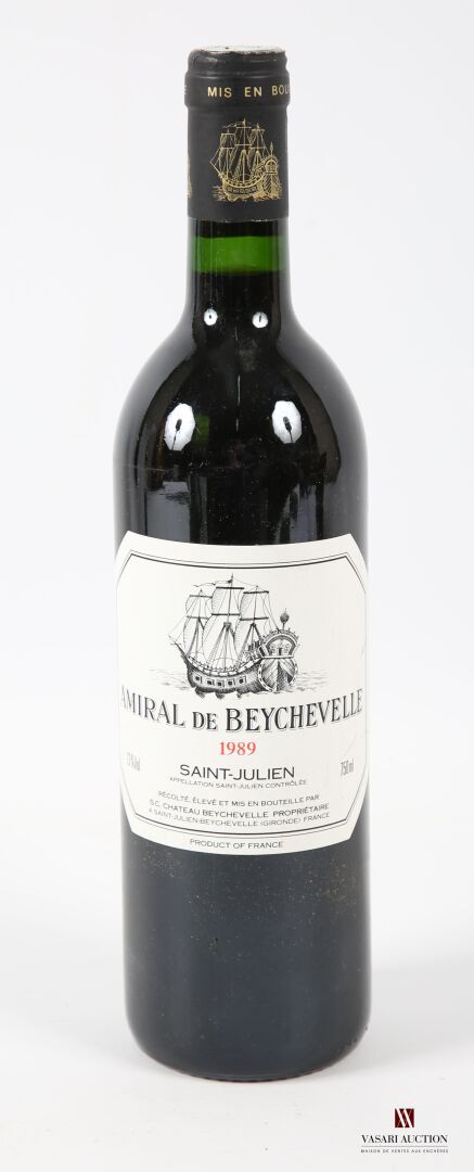 Null 1 bottle AMIRAL DE BEYCHEVELLE St Julien 1989
	Et. Barely stained. N: mid-n&hellip;