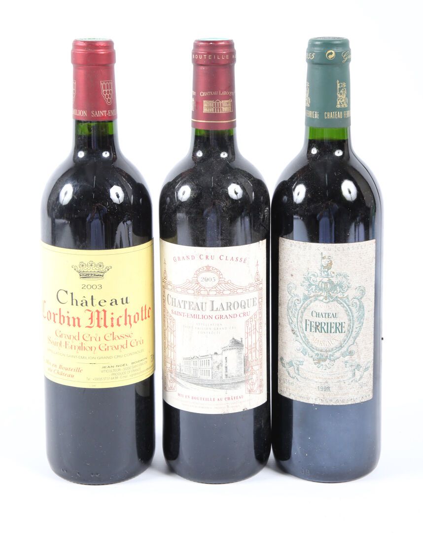 Null Lot de 3 blles comprenant :		
1 bouteille	Château CORBIN MICHOTTE	St Emilio&hellip;