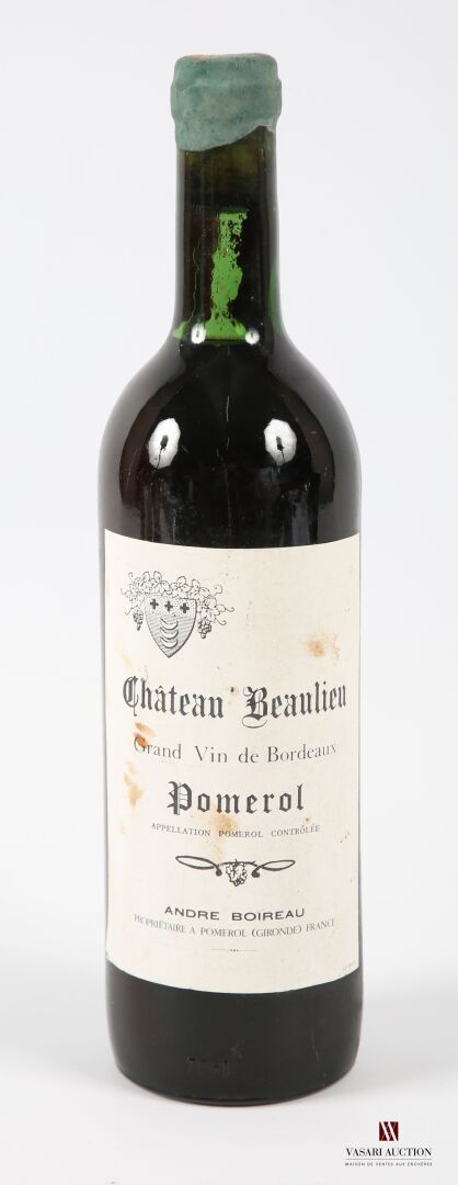 Null 1 bouteille	Château BEAULIEU	Pomerol	NM
	Et. Un peu tachée. Capsule cire. N&hellip;