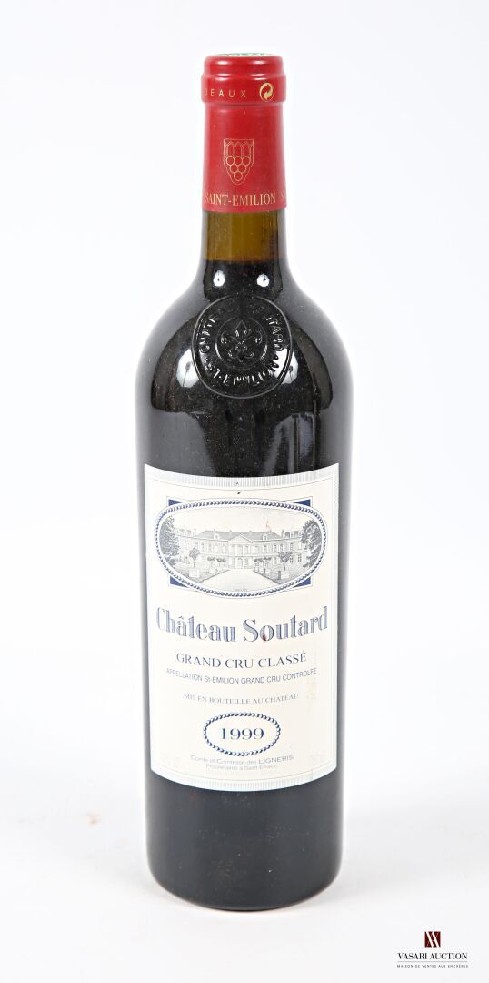 Null 1 bouteille	Château SOUTARD	St Emilion GCC	1999
	Et. Un peu tachée. N : mi/&hellip;