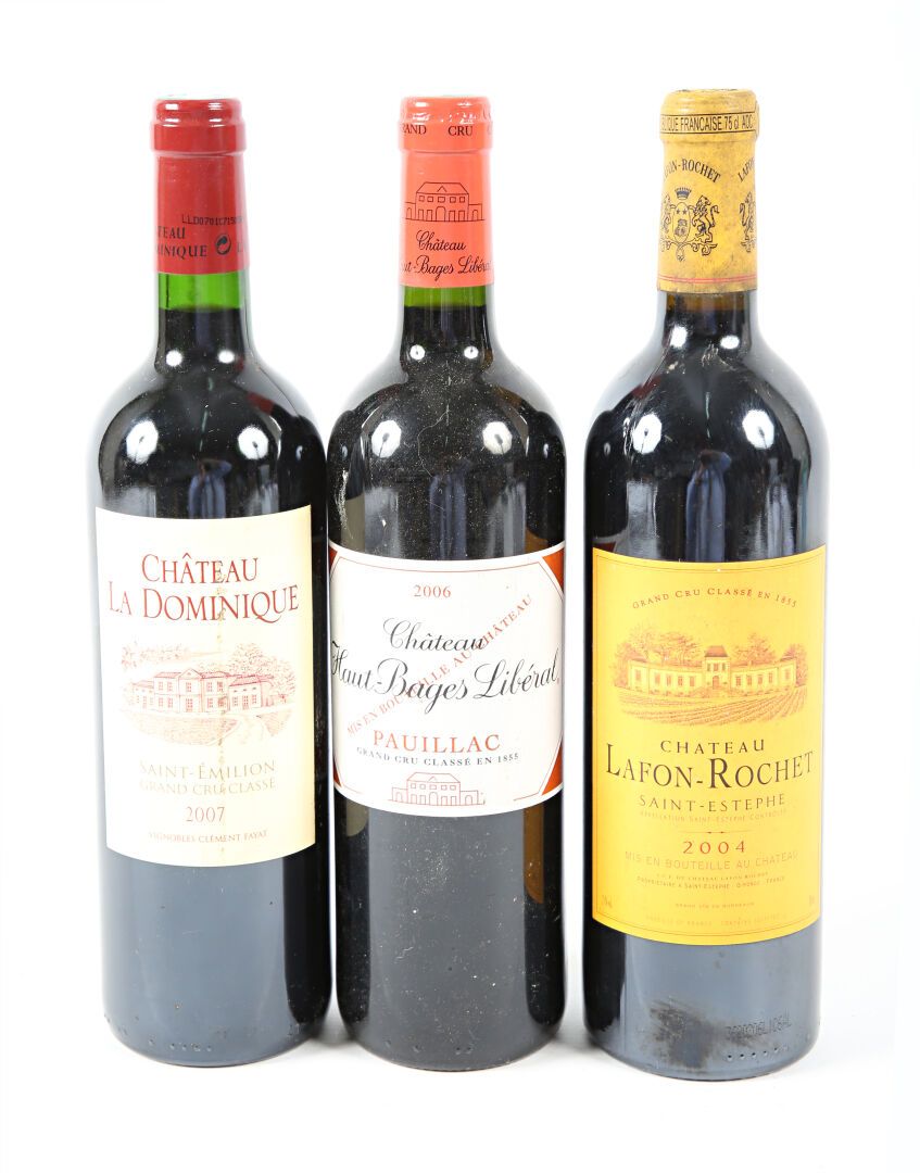 Null Lot de 3 blles comprenant :		
1 bouteille	Château LA DOMINIQUE	St Emilion G&hellip;