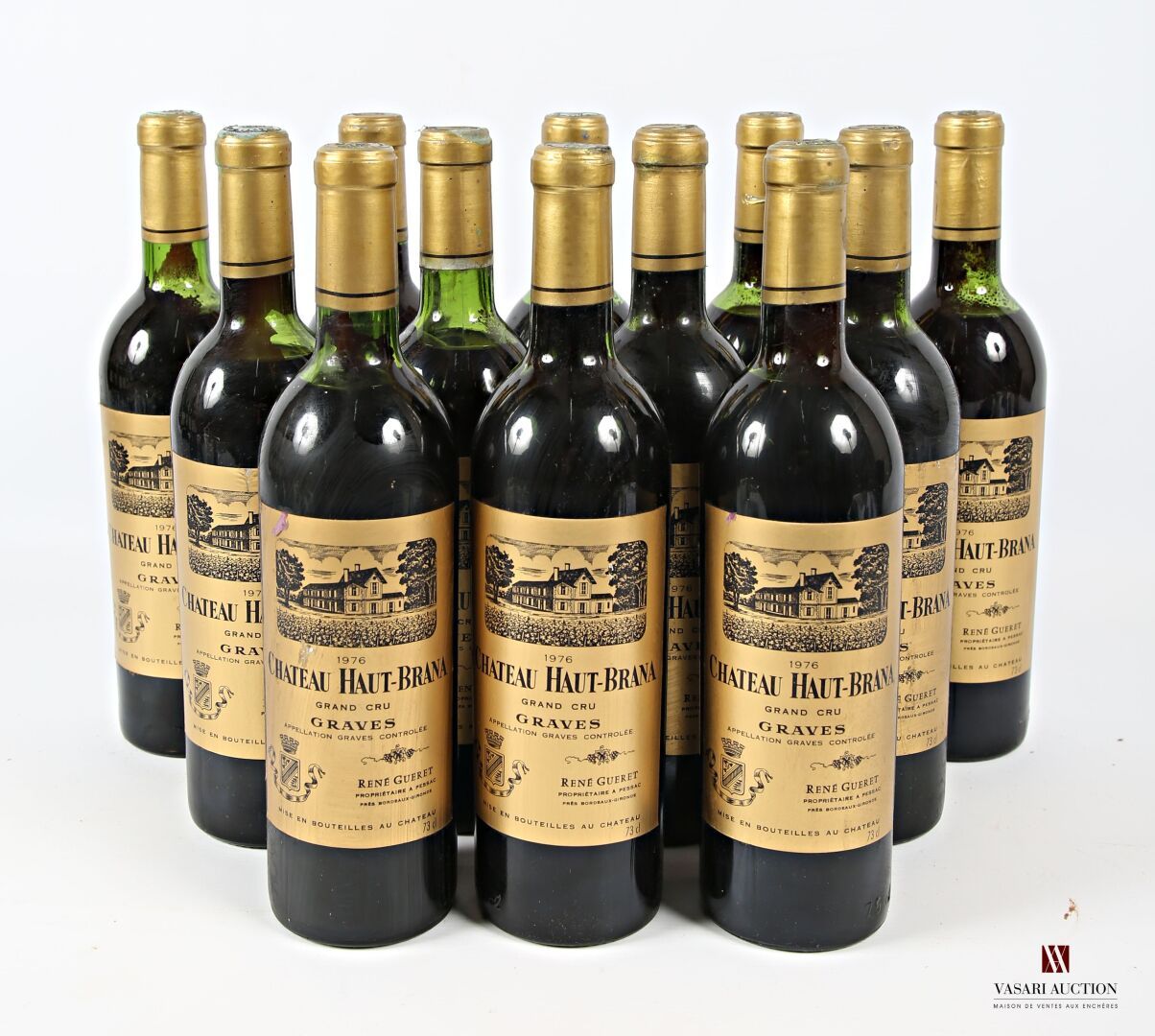 Null 12 bouteilles	Château HAUT-BRANA	Graves	1976
	Et. Un peu tachées. N : 2 tou&hellip;