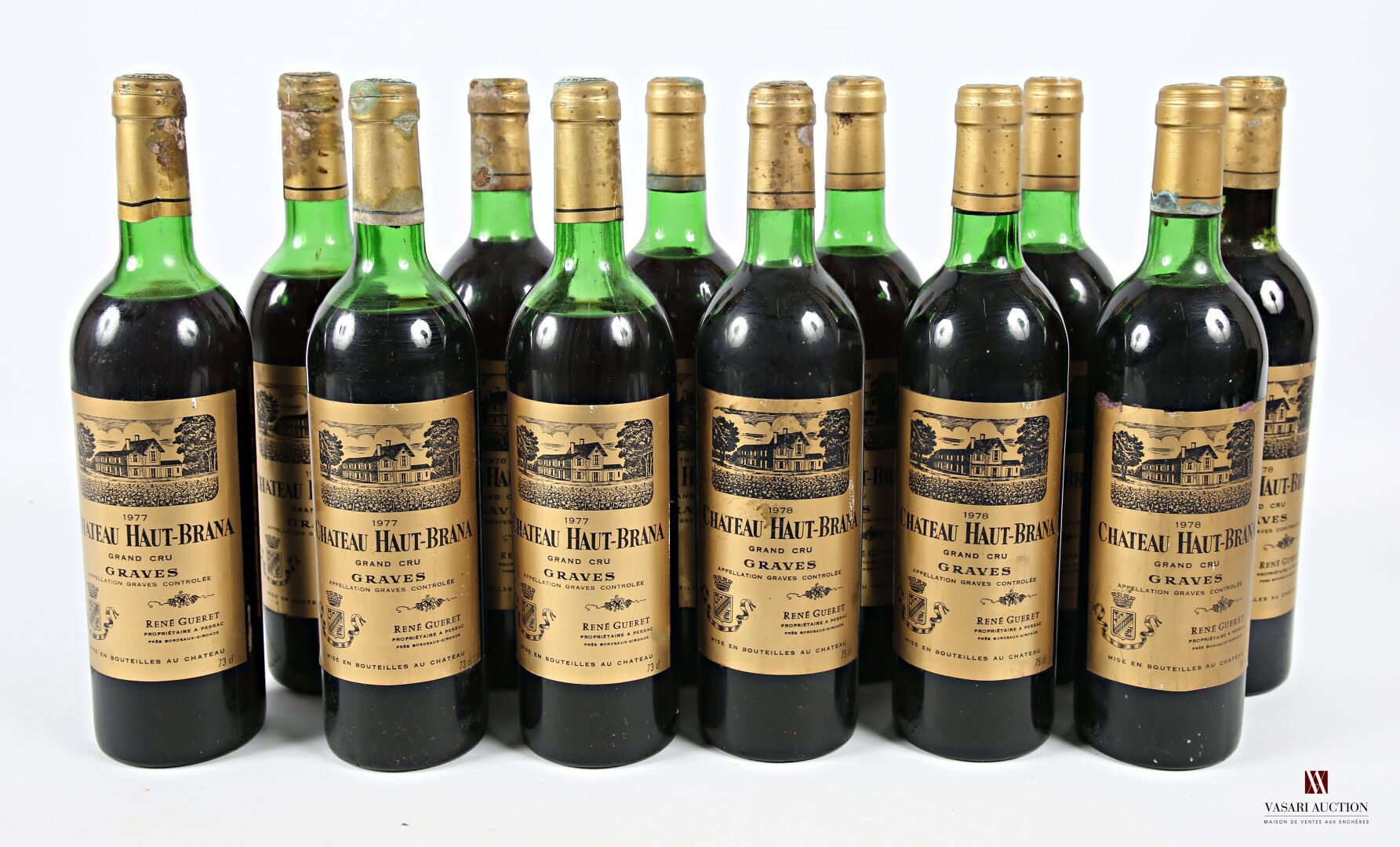Null 12 bouteilles	Château HAUT-BRANA	Graves	
	8 blles de 1978, 4 blles de 1977.&hellip;