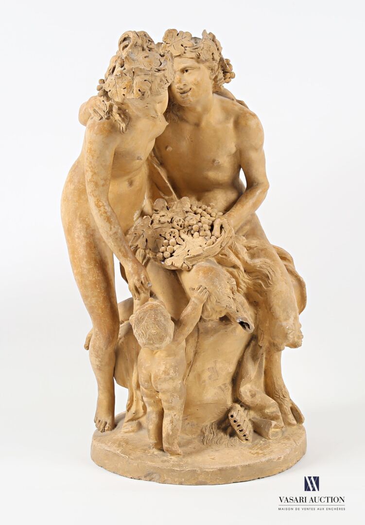 Null ROLLE Alfred (1846-1919) - CLODION (1738-1814), after
Satyr, Nymph and Love&hellip;