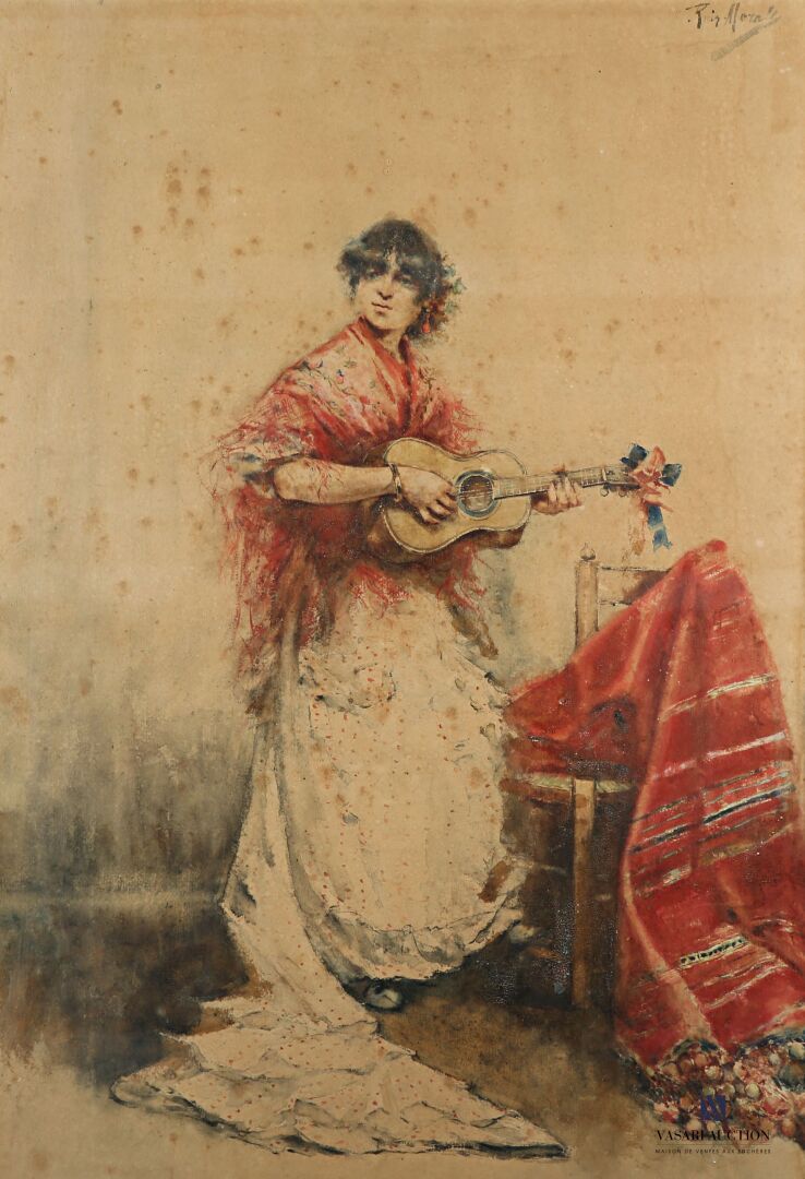 Null RUIZ SANCHEZ MORALES Manuel Bernardino (1857-1922)
Gitane jouant de la guit&hellip;