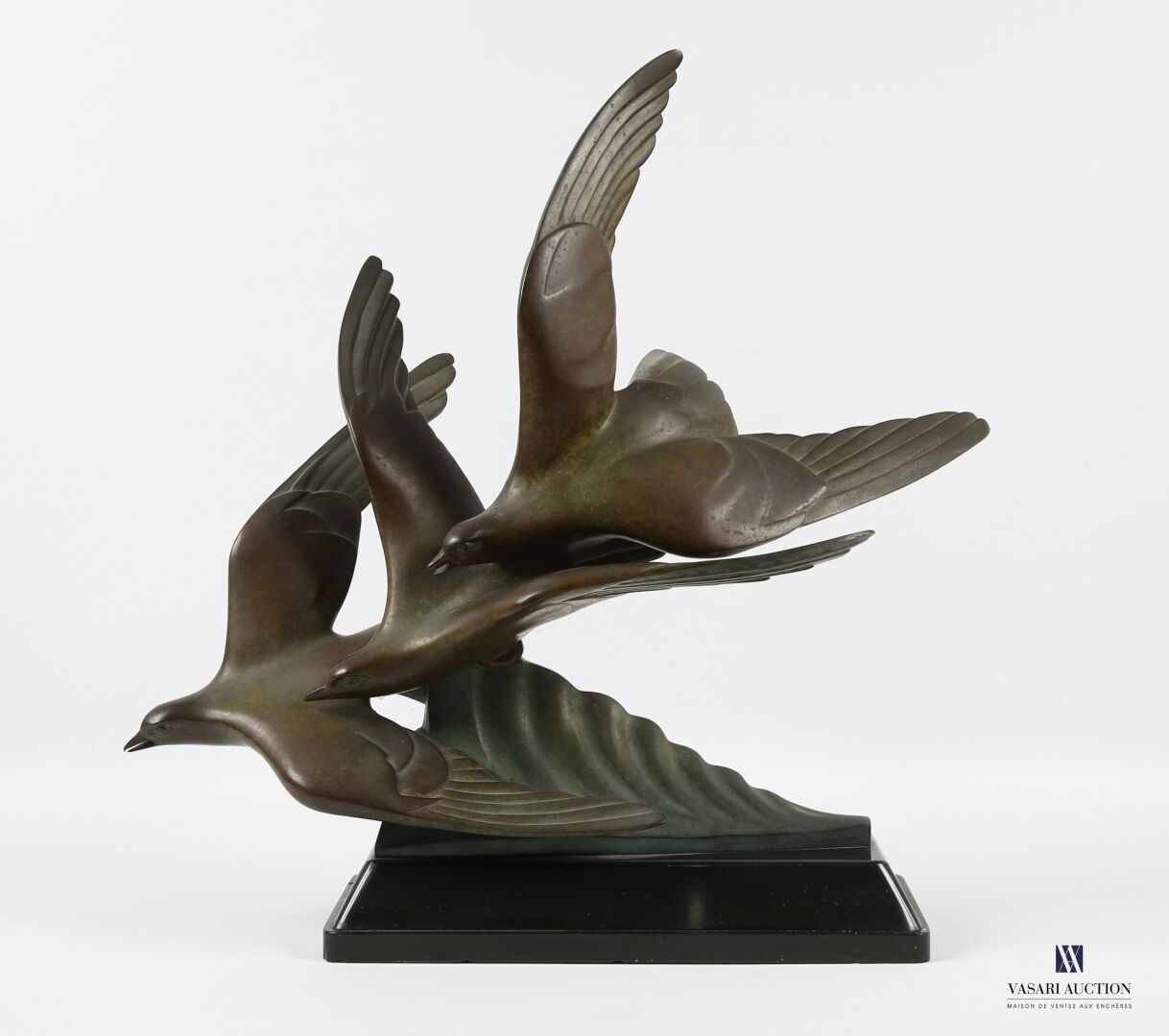 Null KELETY Alexandre (1874-1940) d'après
Les trois mouettes
Épreuve en bronze à&hellip;