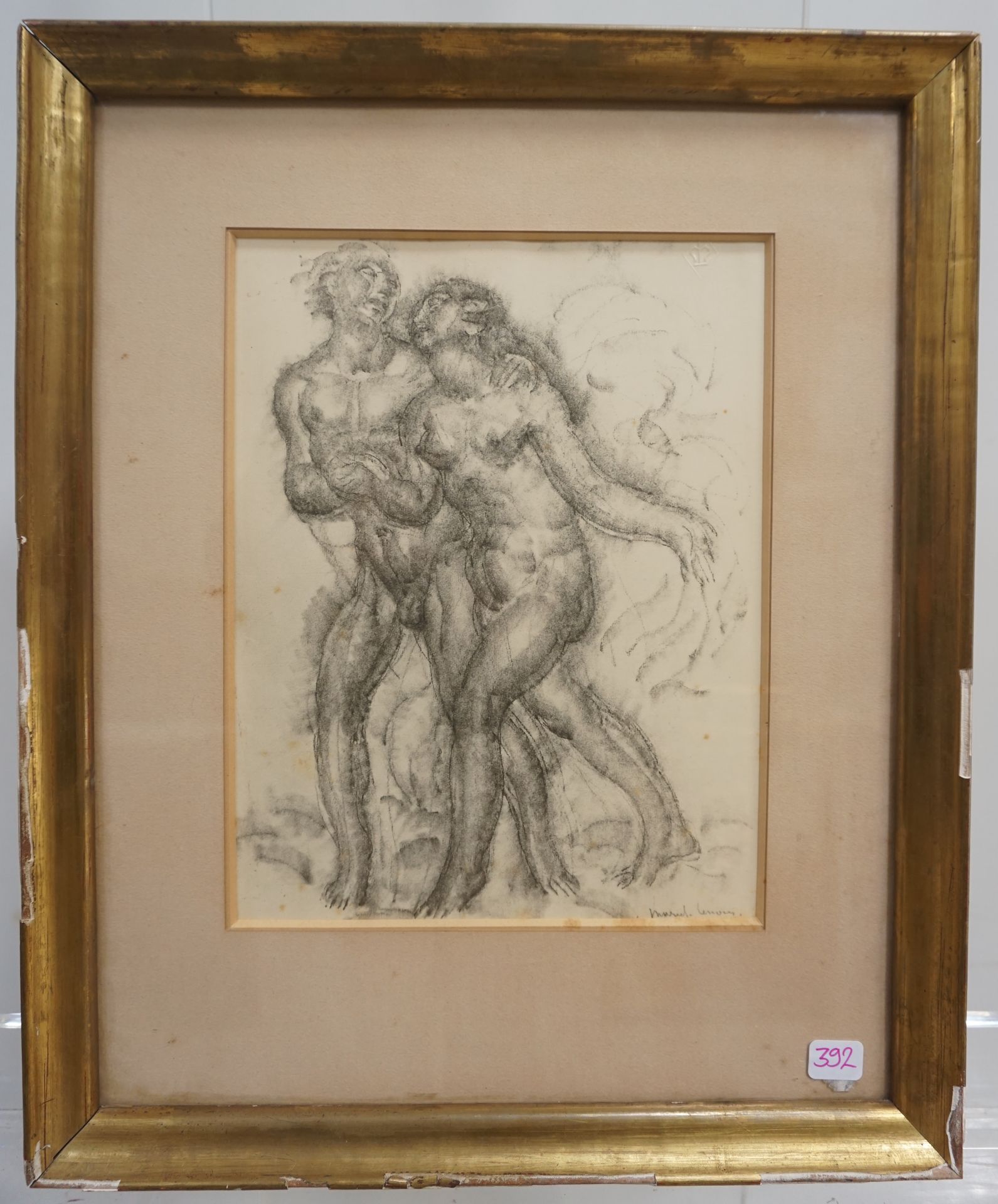 Jules Oury dit MARCEL-LENOIR 儒勒-奥里被称为MARCEL-LENOIR（1872-1931），之后。亚当和夏娃被赶出天堂。摄影复制&hellip;