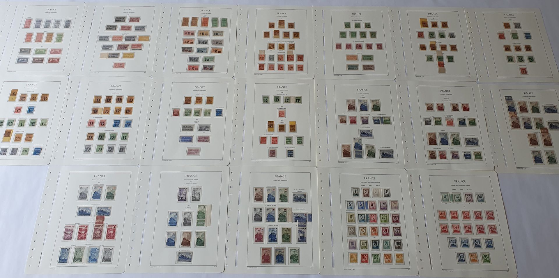 Null TIMBRES. France. Colis postaux. Collection de timbres neufs. La grande majo&hellip;
