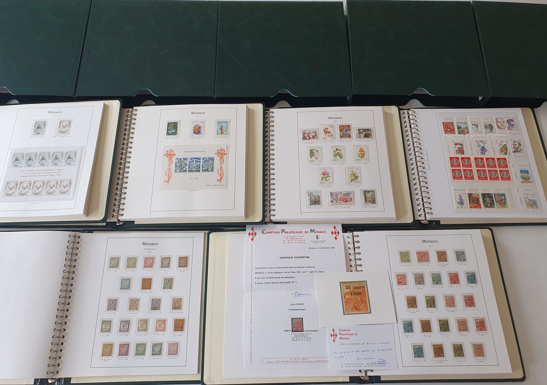 Null TIMBRES. Monaco. Very fine collection. Collection of mint stamps from the o&hellip;