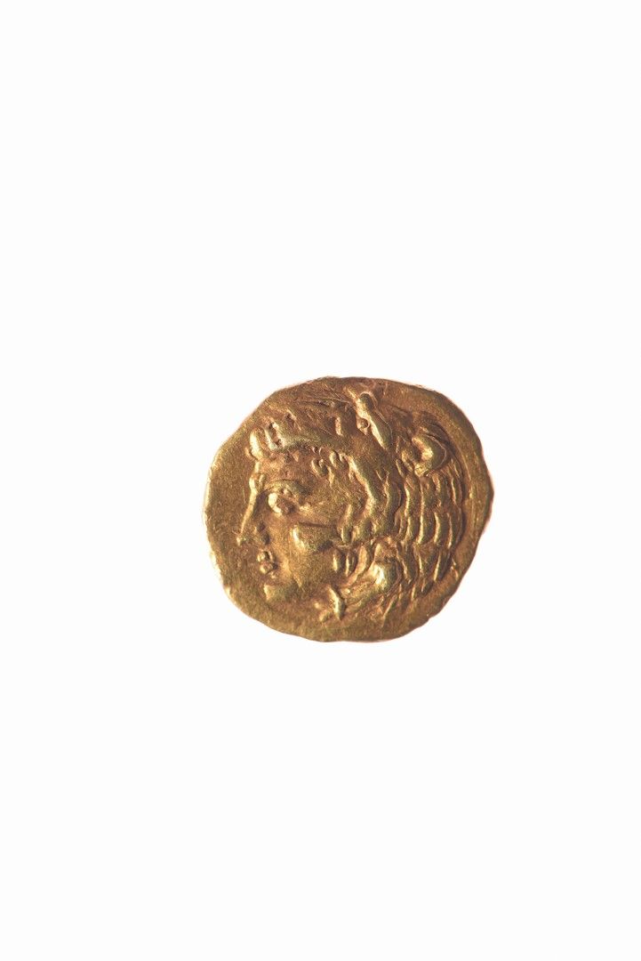 Null SICILY：锡拉库扎20升金（公元前405-400年）。狄俄尼索斯统治时期，1.13克。赫拉克勒斯头像，没有胡子，左边，穿着狮子皮。R/ 中空广场分&hellip;