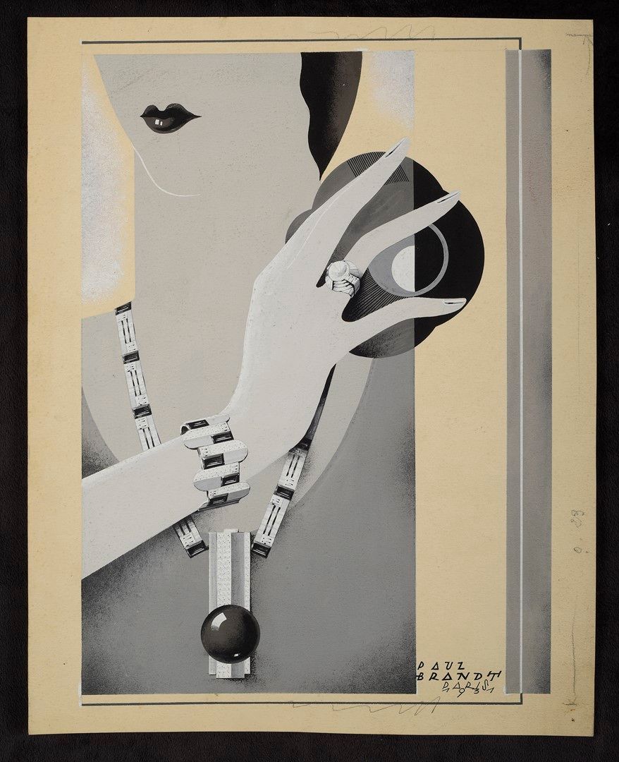 Null Paul BRANDT (1883-1952). Progetto pubblicitario per "PAUL BRANDT" Parigi 19&hellip;