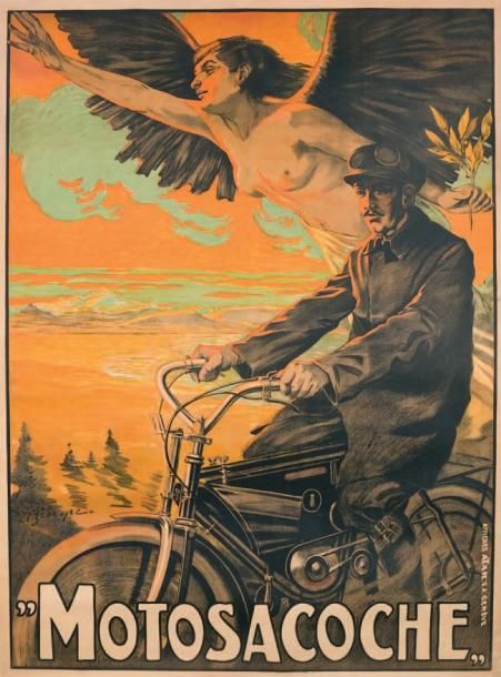 ELZINGRE E MOTOSACOCHE. 1904 Cycle motorisé inventé à Genève par les Frères Dufa&hellip;