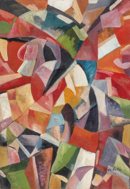 EXTER, Alexandra (1882-1949) Dynamique des couleurs, circa 1916-1917 Huile sur t&hellip;