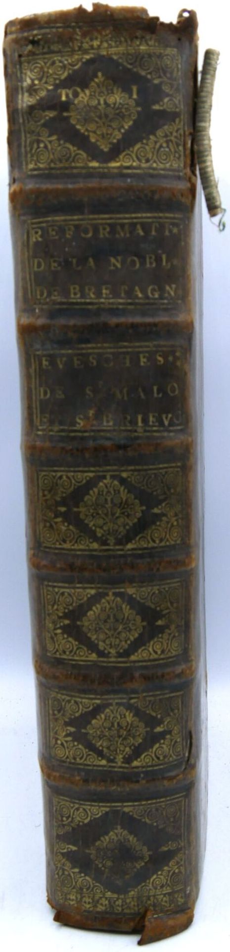 Null BRETAGNE]. Importante título manuscrito impreso "Estat des Villes et Parois&hellip;