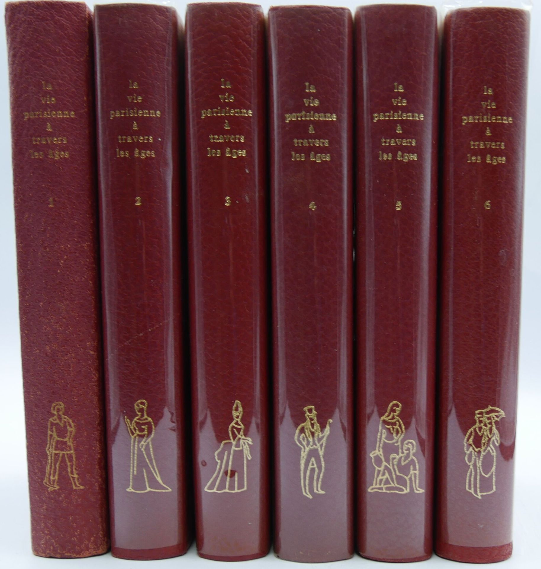 Null PARIGI]. Set di 6 volumi.

La vita parigina attraverso i secoli. Collezione&hellip;