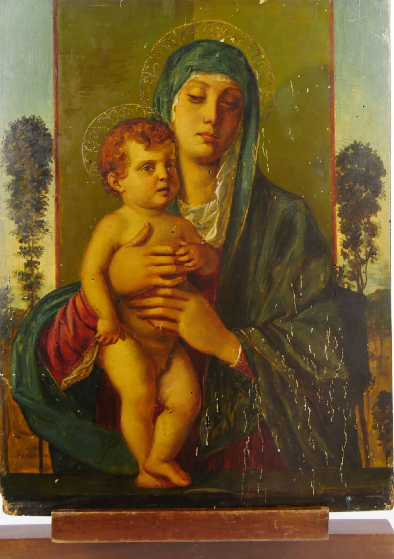 Null D'après Giovanni BELLINI (Vers 1430-1516)

La Vierge aux arbrisseaux

Huile&hellip;