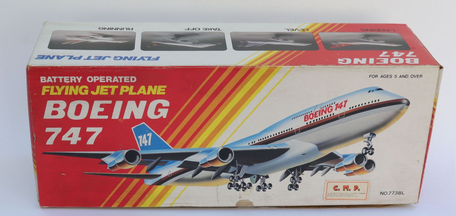 Null 波音B-747法国航空。

树脂和塑料制成的玩具飞机。

电池玩具 香港制造，带原版纸盒。

32 x 13 x 10厘米。



2021年11月9&hellip;