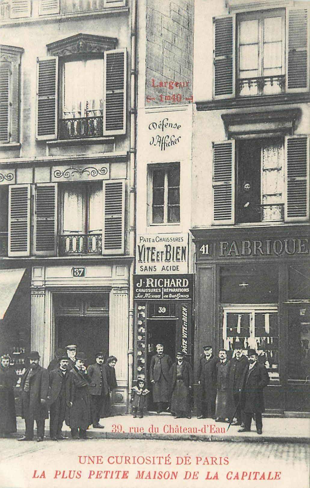 Null 309张巴黎邮政卡：12cp-1/2格式，14张蚀刻画和283cp。各个区。包括 "巴黎的奇观--首都最小的房子--39 Rue du Château&hellip;