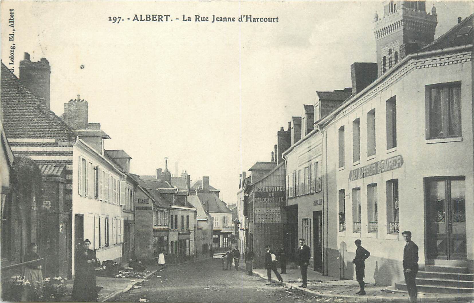 Null 50张POSTCARDS SOMME: 城镇和村庄。包括" Albert : La Rue Jeanne d'Harcourt, La Rue Car&hellip;