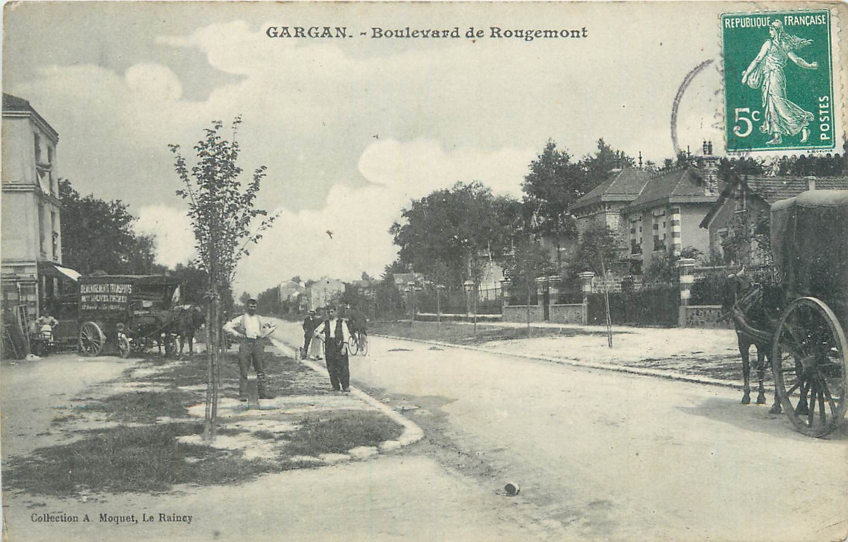 Null 11张POSCARDS SEINE SAINT DENIS：少量选择。"Gargan：Rougemont大道和池塘，Le Bourget-纪念1870&hellip;
