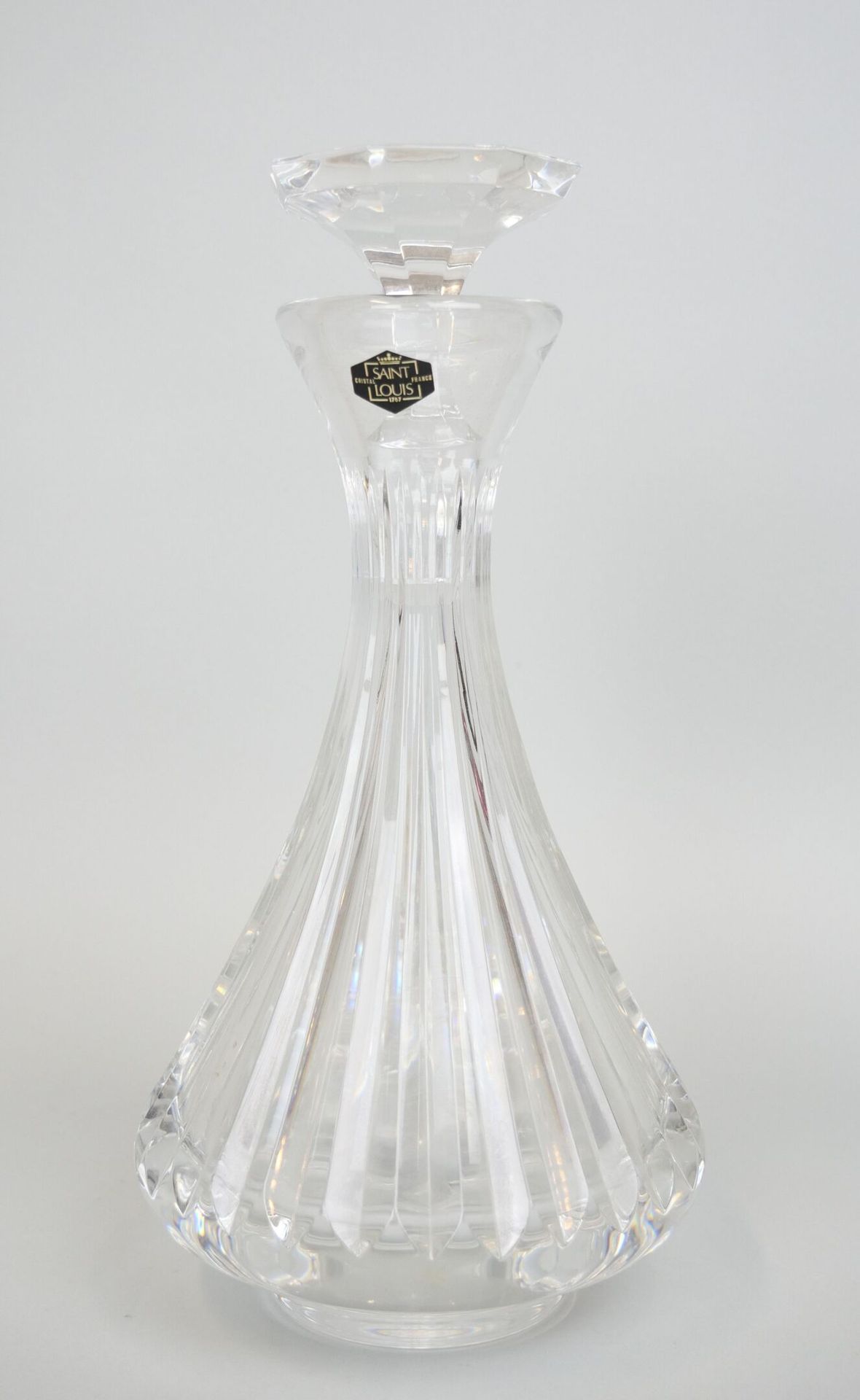 Null SAINT LOUIS 

Crystal decanter of form pansue with decoration of godrons, w&hellip;