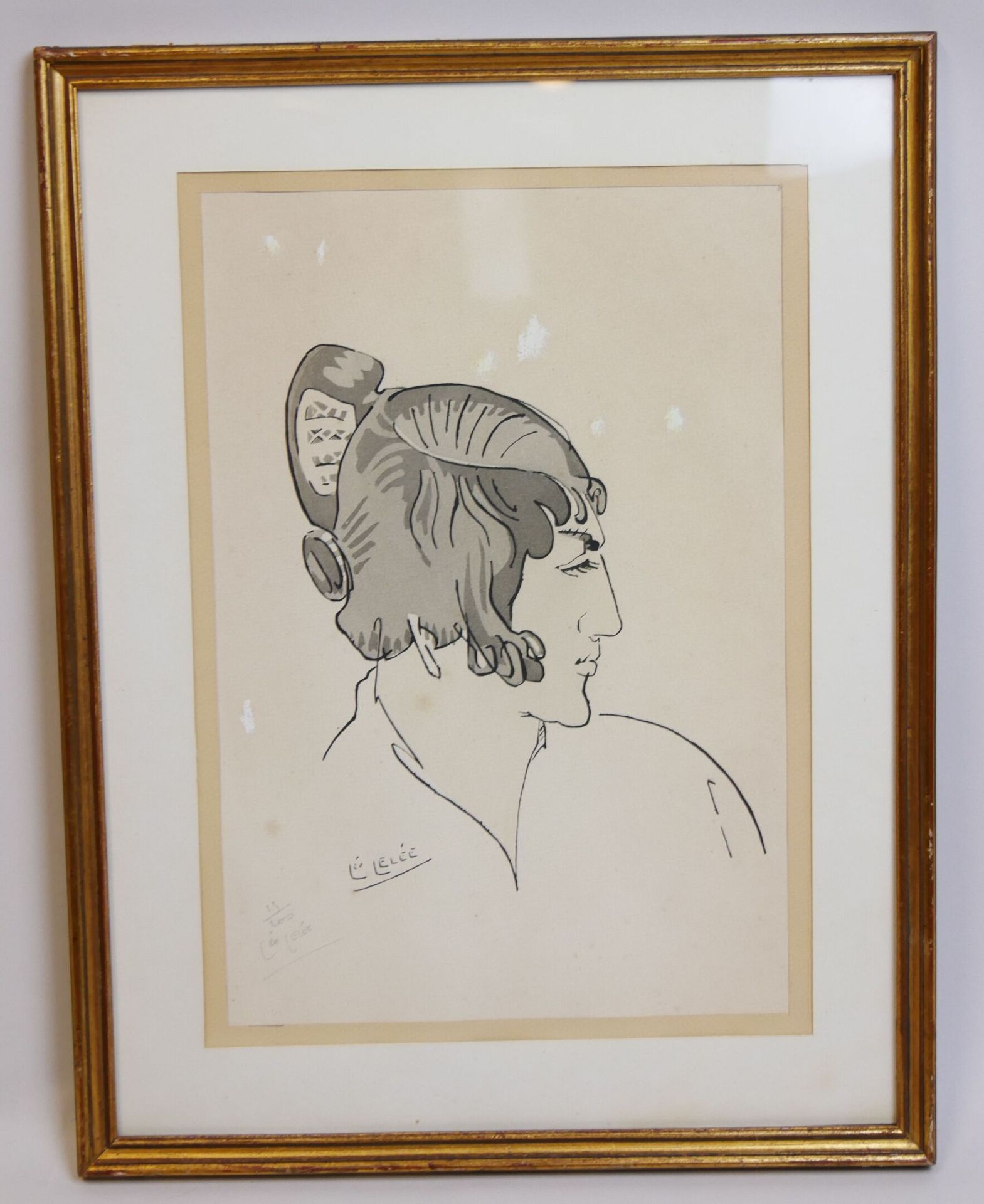 Null Léo LELÉE (1872-1947)

Jeune femme de profil 

Lithographie sur papier sign&hellip;