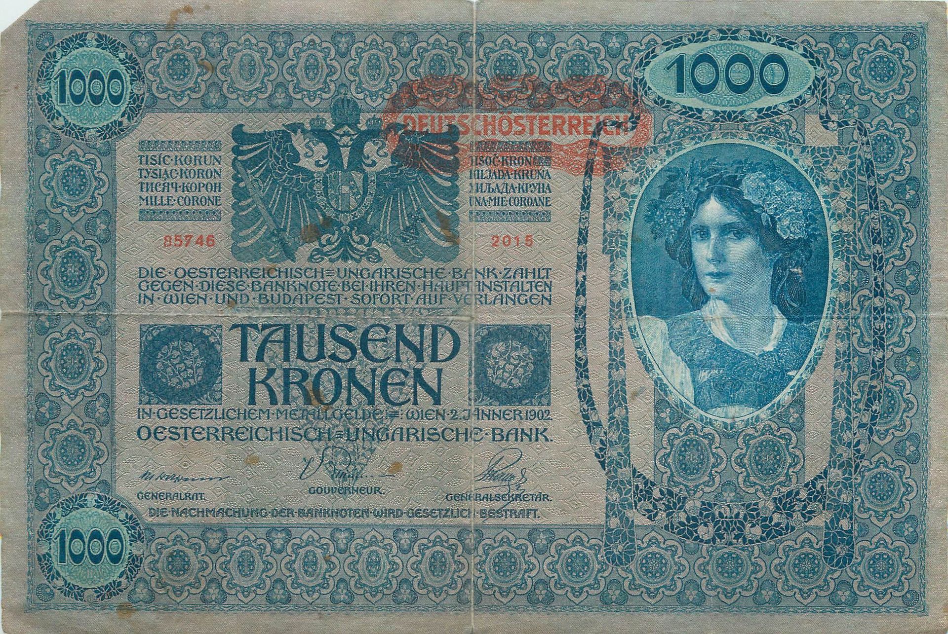 15 Billets Pays de l'Est. 
1-Autriche : 1000 Kronen 1919. 
2-Hongrie : 20 Forint&hellip;