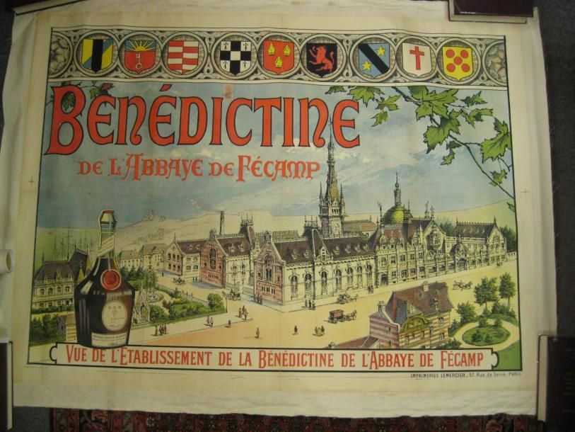 Null AFFICHE: BENEDICTINE DE L'ABBAYE DE FECAMP, Anonyme vers 1895. Affiche poly&hellip;