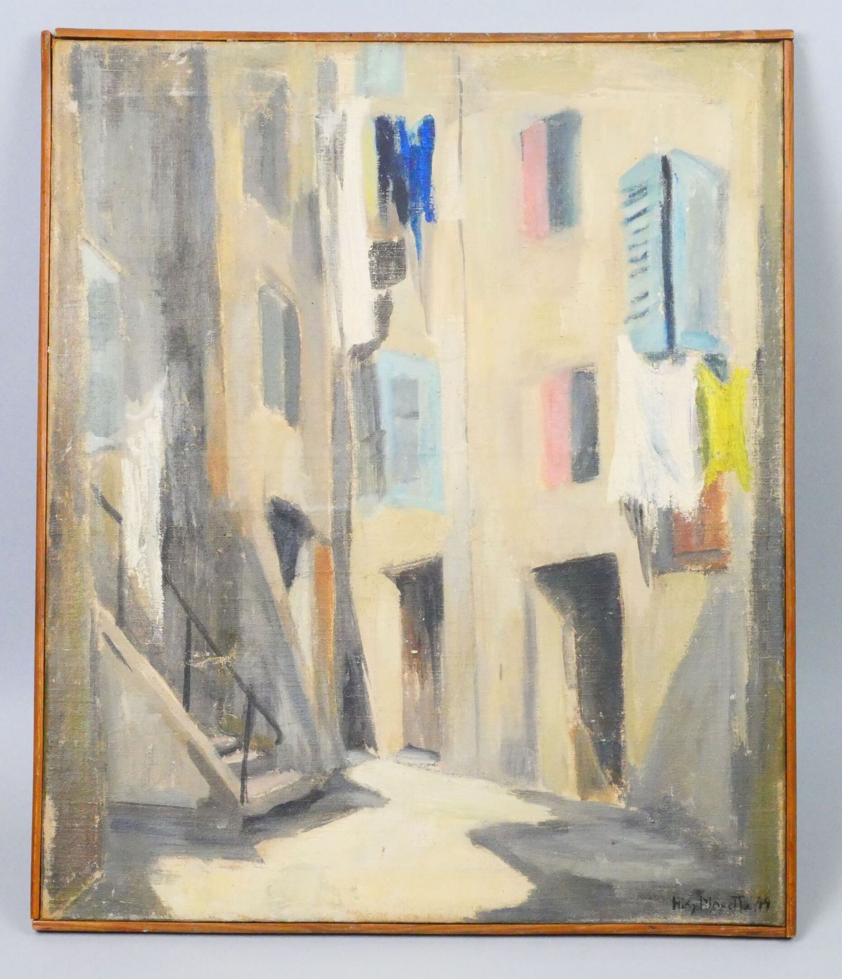 Null Nicole MARETTE (1931-2021)
Street landscape in Grasse
Oil on canvas signed &hellip;