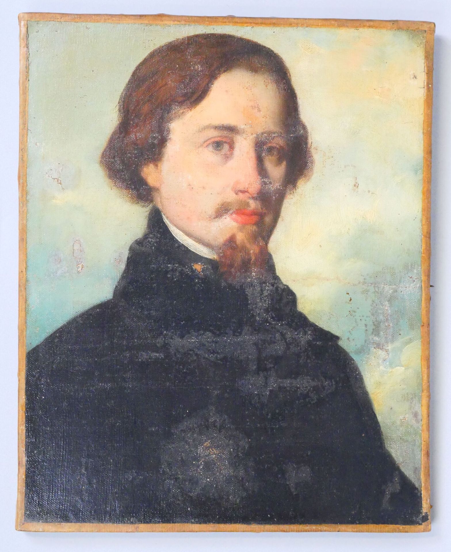 Null Schule des 19. Jahrhunderts
Porträt eines bürgerlichen Mannes
Öl auf Leinwa&hellip;