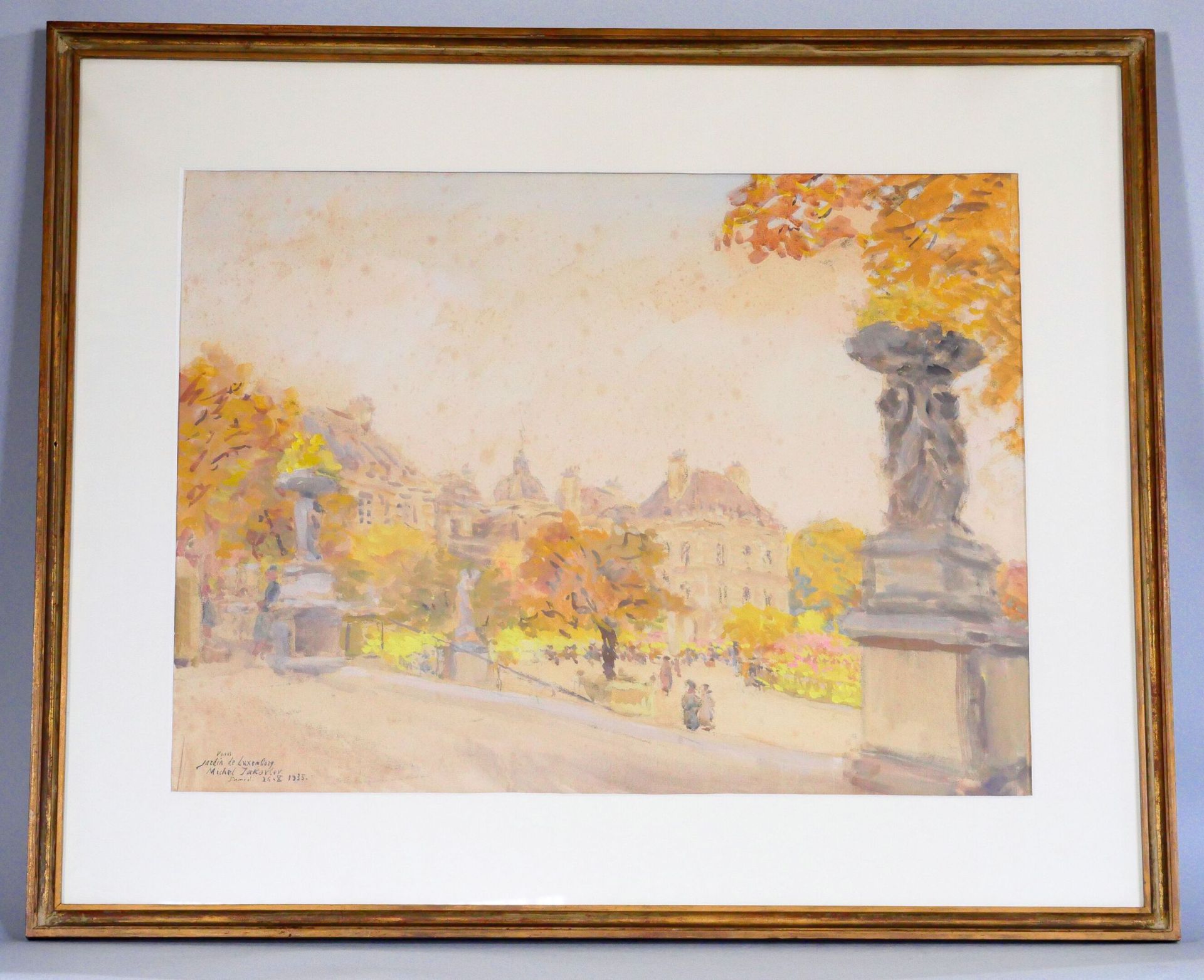 Null 米哈伊尔-尼古拉耶维奇-亚科夫列夫 (1880-1942)
卢森堡花园 
纸上水彩画，左下角有签名、位置和日期 "1935年10月26日星期六"。 
&hellip;