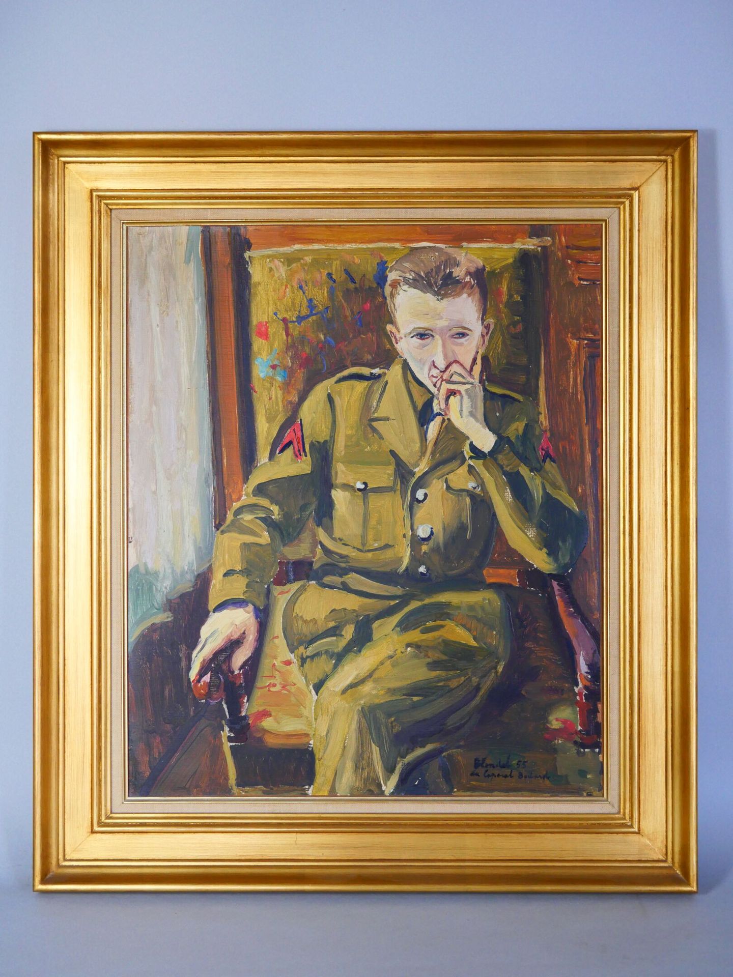 Null Gérard BLONDEL. School of the XXth century 
Portrait of Corporal Bodard 
Oi&hellip;